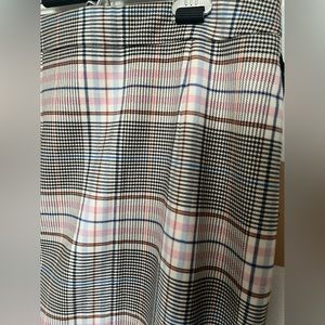plaid halogen pencil skirt, size 2